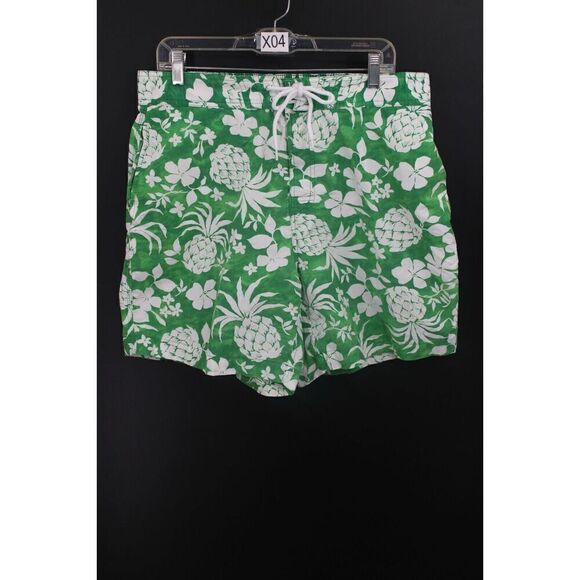 Brooks Brothers 346 Floral Print Mens L Swim Trunks - Picture 1 of 7